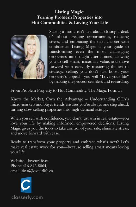 Sample page from the Listing Magic book