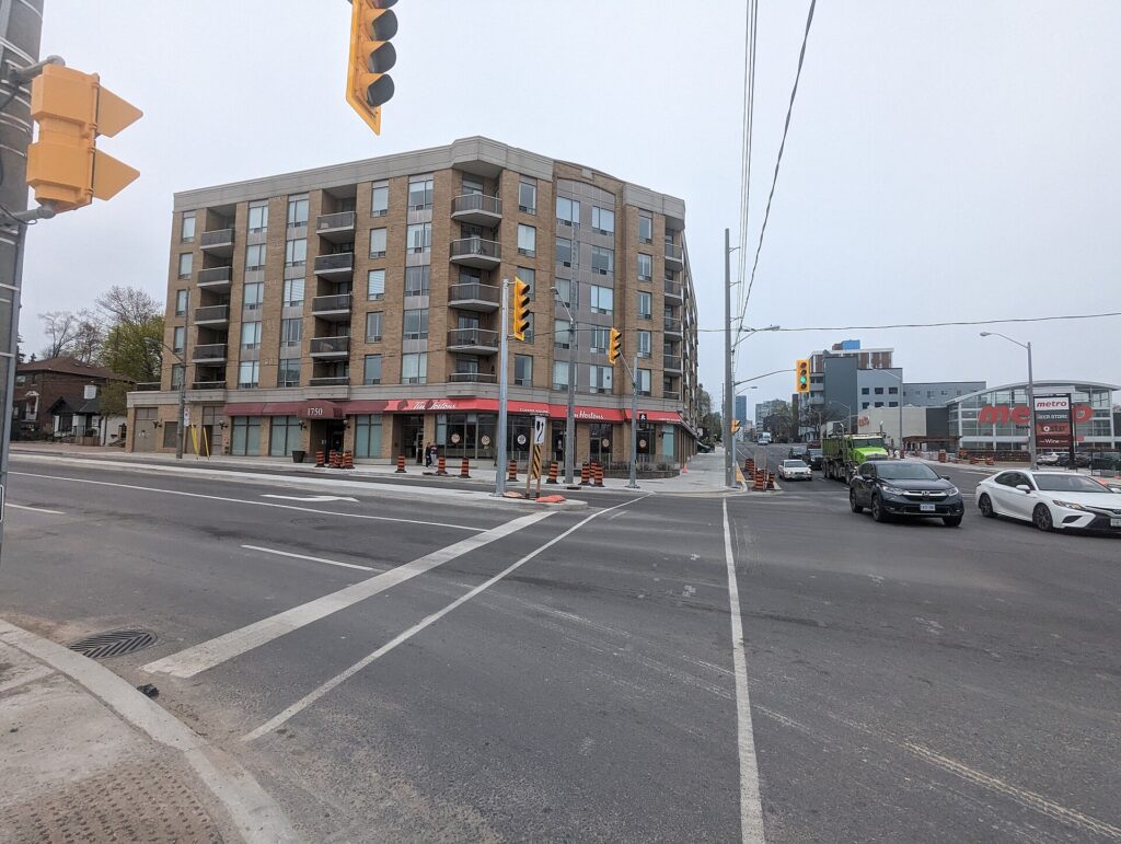 Bayview Avenue at Eglinton, on the edge of Leaside