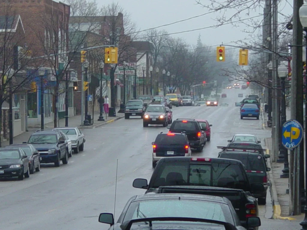 Main Street in downtown Stouffville, Ontario