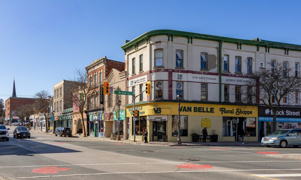 Heritage buildings in downtown Whitby