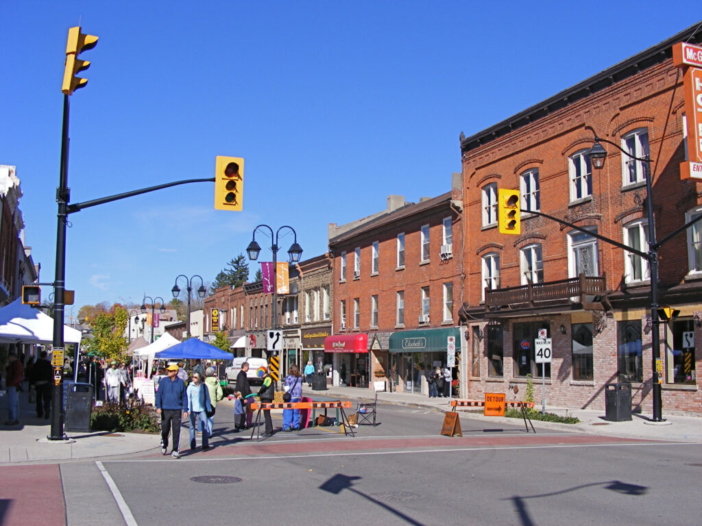 Main Street in Georgetown, Halton Hills
