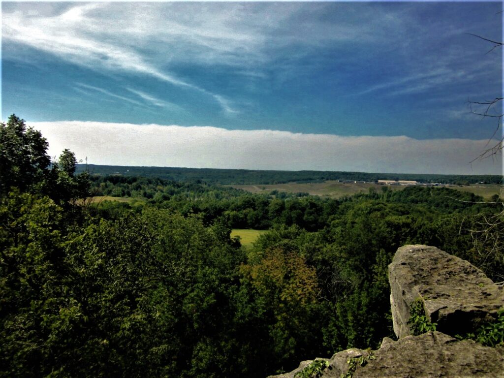 The Niagara Escarpment view from Rattlesnake Point in Milton